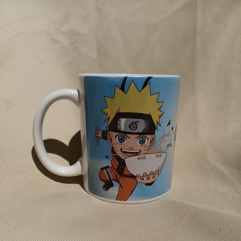 Naruto Shippuden Chibi Naruto Holding Ramen Coffee Mug 11oz Anime Cup
